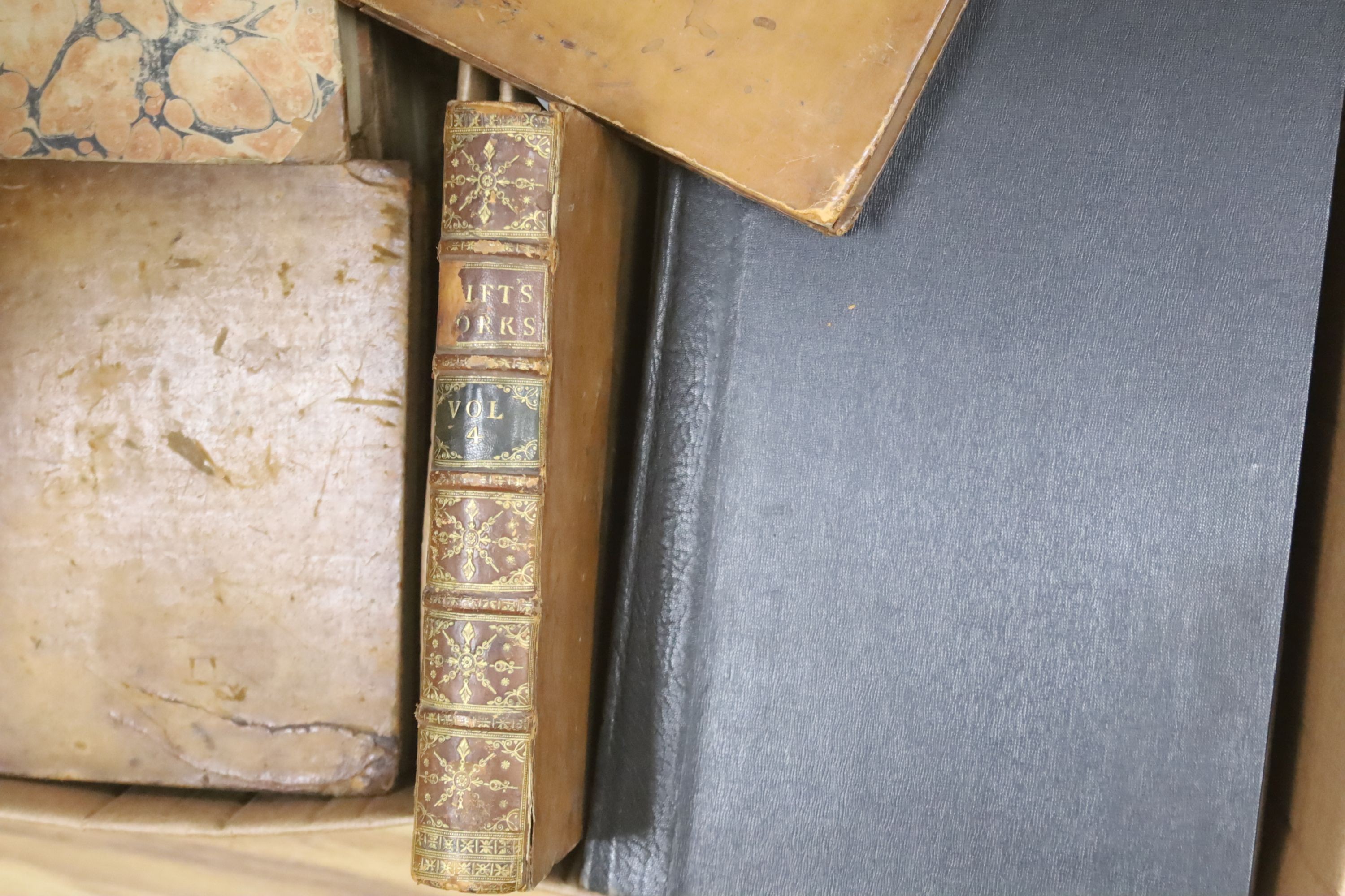 Old Leather - a miscellany, various dates and bindings, approx. 25 in total